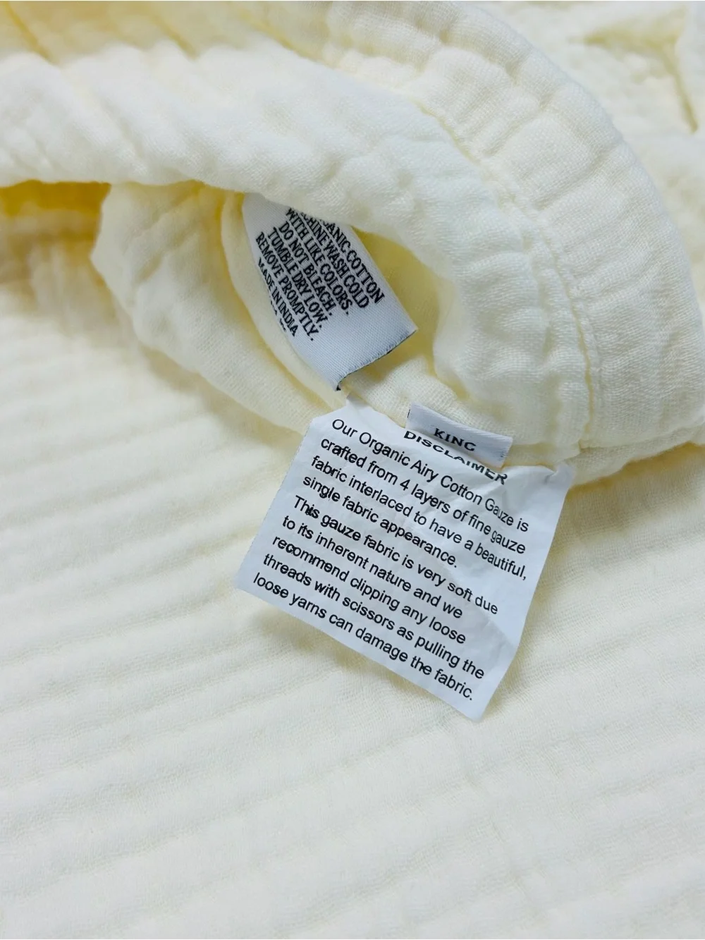 QUINCE Organic Airy Gauze Dream Quilt Set Full/Queen Ivory 6594